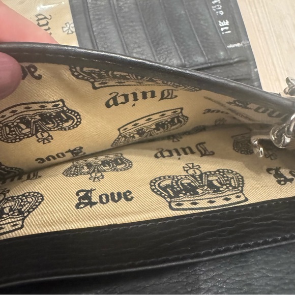 Y2K Juicy Couture Black Leather Wallet - Picture 9 of 9